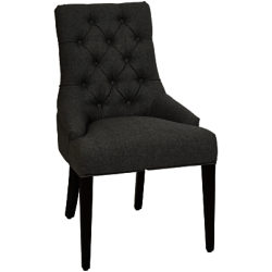 Neptune Henley Upholstered Linen Dining Chair Grey